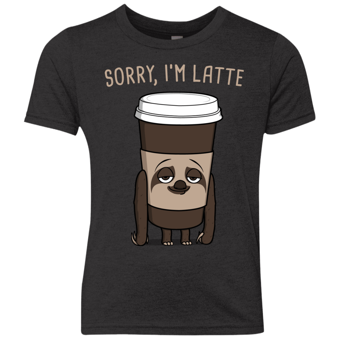 T-Shirts Vintage Black / YXS I'm Latte Youth Triblend T-Shirt