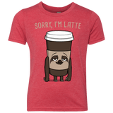 T-Shirts Vintage Red / YXS I'm Latte Youth Triblend T-Shirt