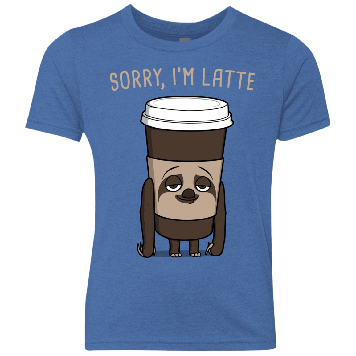 T-Shirts Vintage Royal / YXS I'm Latte Youth Triblend T-Shirt