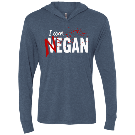 T-Shirts Indigo / X-Small I'm Negan Triblend Long Sleeve Hoodie Tee