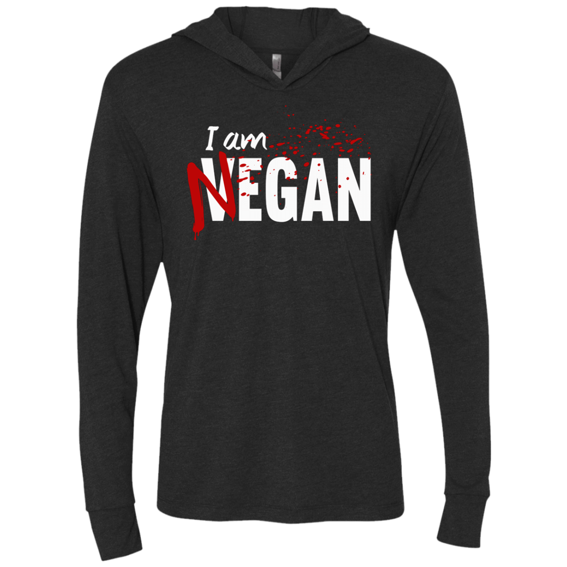 T-Shirts Vintage Black / X-Small I'm Negan Triblend Long Sleeve Hoodie Tee
