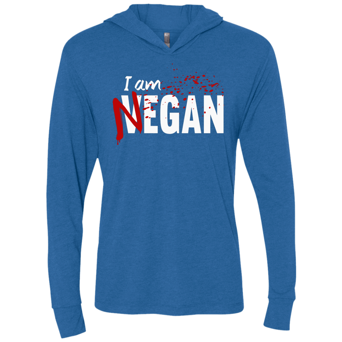 T-Shirts Vintage Royal / X-Small I'm Negan Triblend Long Sleeve Hoodie Tee