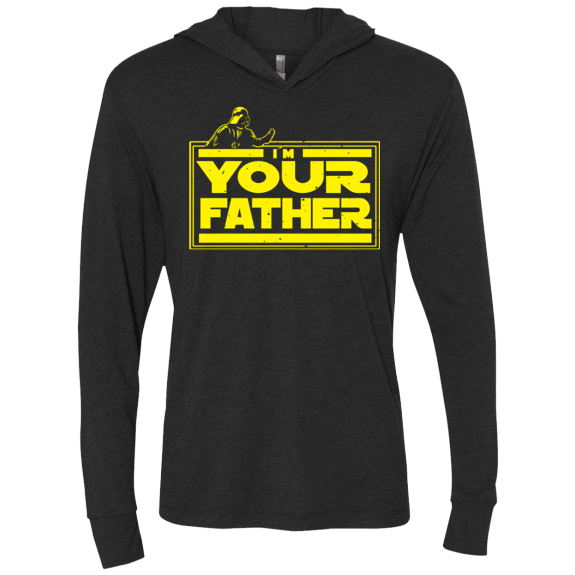 T-Shirts Vintage Black / X-Small I M Your Father Triblend Long Sleeve Hoodie Tee