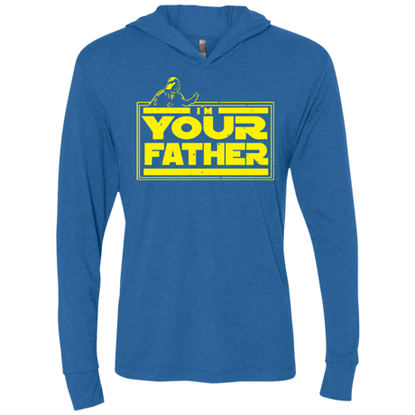 T-Shirts Vintage Royal / X-Small I M Your Father Triblend Long Sleeve Hoodie Tee
