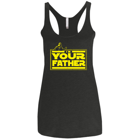 T-Shirts Vintage Black / X-Small I M Your Father Women's Triblend Racerback Tank
