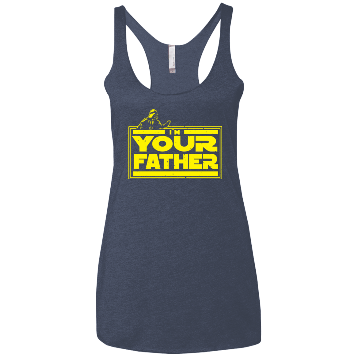 T-Shirts Vintage Navy / X-Small I M Your Father Women's Triblend Racerback Tank