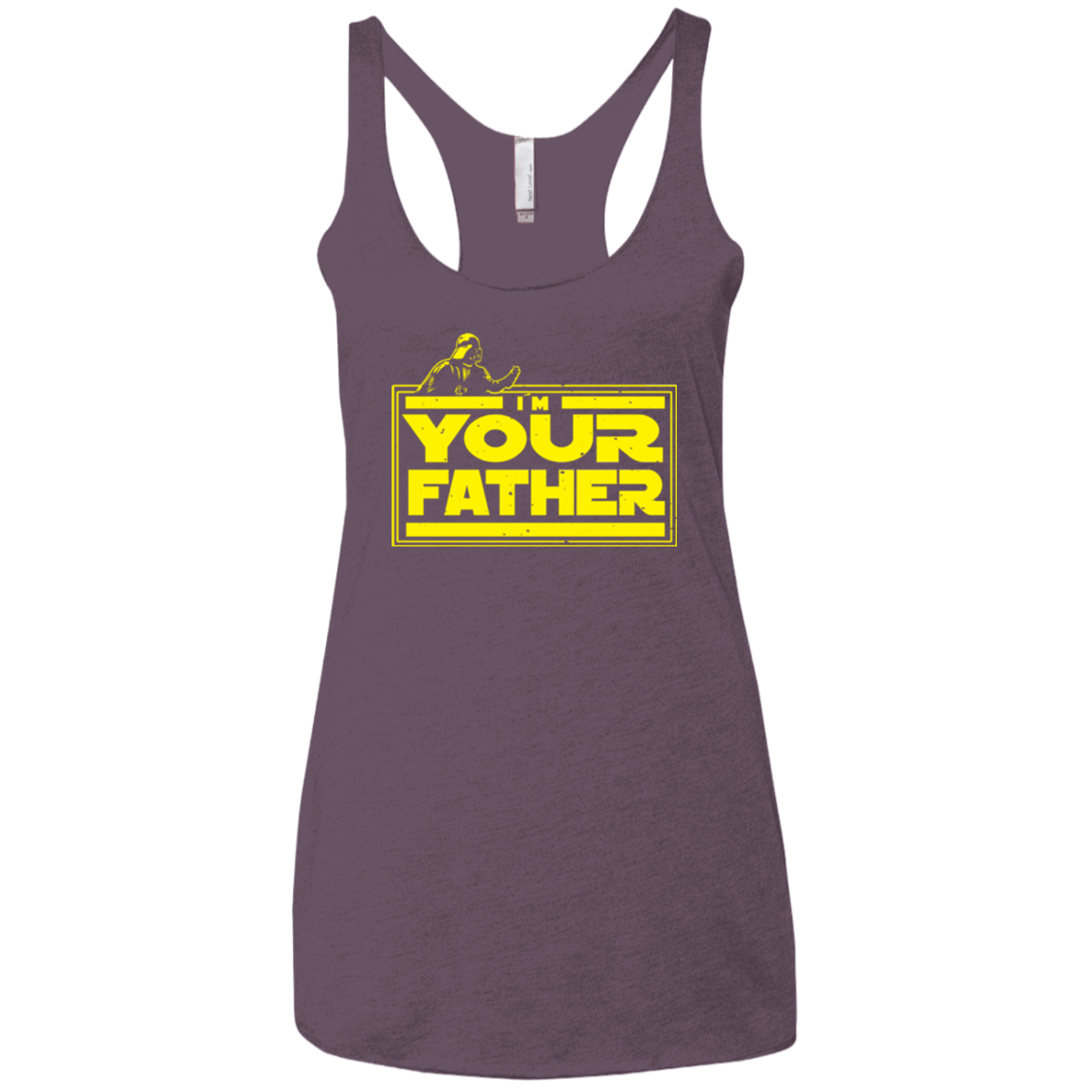 T-Shirts Vintage Purple / X-Small I M Your Father Women's Triblend Racerback Tank