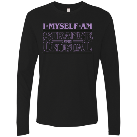 T-Shirts Black / Small I Myself Am Strange And Unusual Men's Premium Long Sleeve