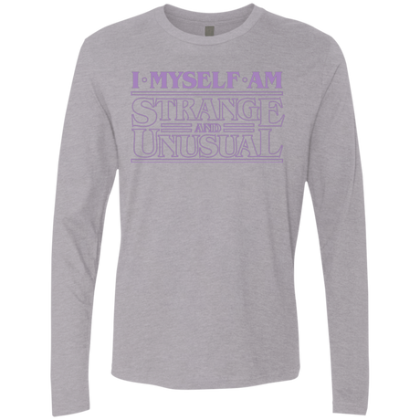 T-Shirts Heather Grey / Small I Myself Am Strange And Unusual Men's Premium Long Sleeve