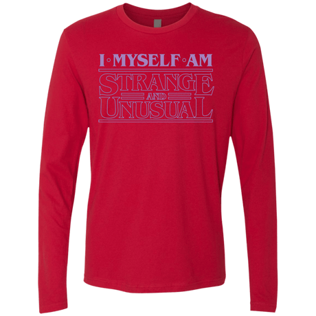 T-Shirts Red / Small I Myself Am Strange And Unusual Men's Premium Long Sleeve