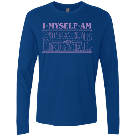 T-Shirts Royal / Small I Myself Am Strange And Unusual Men's Premium Long Sleeve