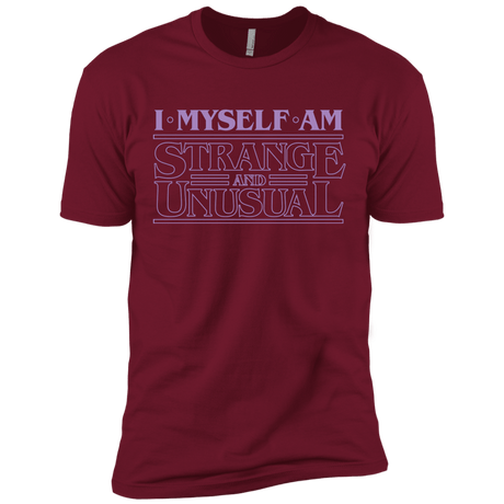 T-Shirts Cardinal / X-Small I Myself Am Strange And Unusual Men's Premium T-Shirt