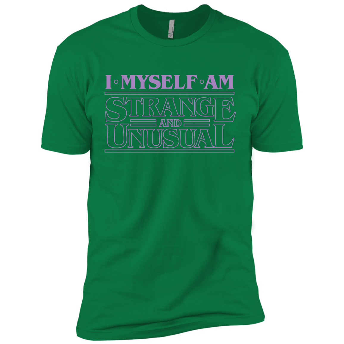 T-Shirts Kelly Green / X-Small I Myself Am Strange And Unusual Men's Premium T-Shirt