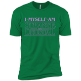 T-Shirts Kelly Green / X-Small I Myself Am Strange And Unusual Men's Premium T-Shirt