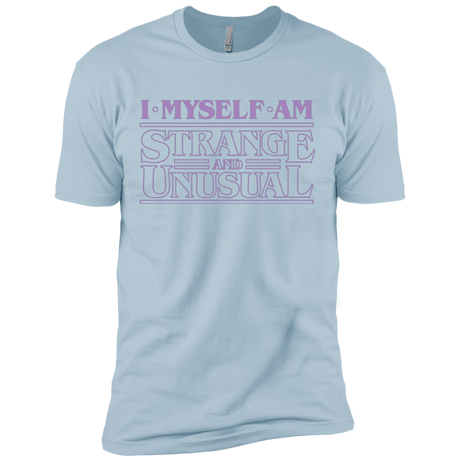 T-Shirts Light Blue / X-Small I Myself Am Strange And Unusual Men's Premium T-Shirt