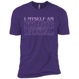T-Shirts Purple / X-Small I Myself Am Strange And Unusual Men's Premium T-Shirt