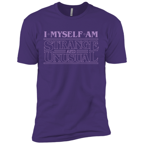 T-Shirts Purple / X-Small I Myself Am Strange And Unusual Men's Premium T-Shirt