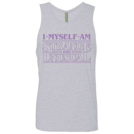 T-Shirts Heather Grey / Small I Myself Am Strange And Unusual Men's Premium Tank Top