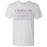 T-Shirts Heather White / Small I Myself Am Strange And Unusual Men's Triblend T-Shirt