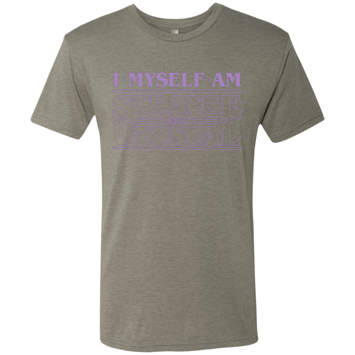 T-Shirts Venetian Grey / Small I Myself Am Strange And Unusual Men's Triblend T-Shirt