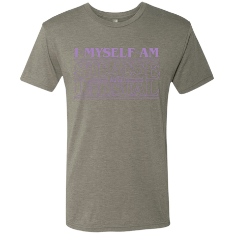 T-Shirts Venetian Grey / Small I Myself Am Strange And Unusual Men's Triblend T-Shirt