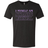 T-Shirts Vintage Black / Small I Myself Am Strange And Unusual Men's Triblend T-Shirt