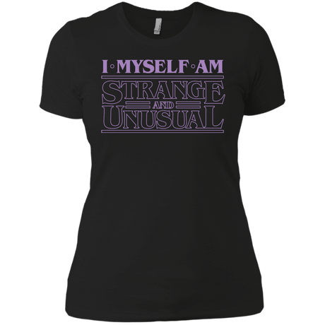 T-Shirts Black / X-Small I Myself Am Strange And Unusual Women's Premium T-Shirt