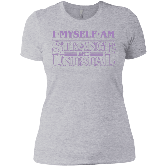 T-Shirts Heather Grey / X-Small I Myself Am Strange And Unusual Women's Premium T-Shirt