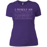 T-Shirts Purple / X-Small I Myself Am Strange And Unusual Women's Premium T-Shirt