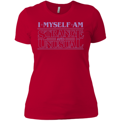 T-Shirts Red / X-Small I Myself Am Strange And Unusual Women's Premium T-Shirt