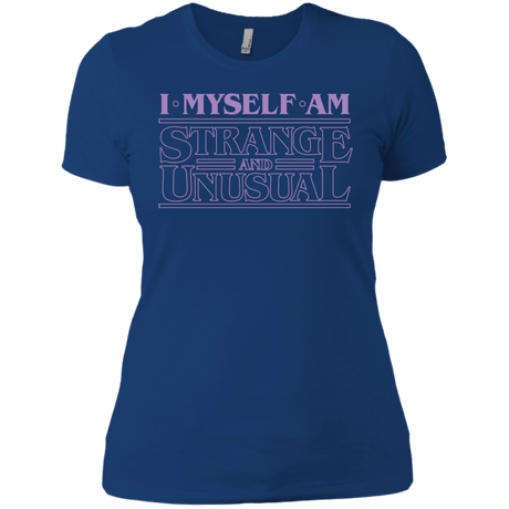 T-Shirts Royal / X-Small I Myself Am Strange And Unusual Women's Premium T-Shirt