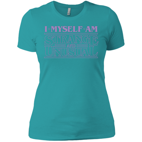 T-Shirts Tahiti Blue / X-Small I Myself Am Strange And Unusual Women's Premium T-Shirt