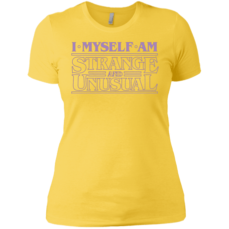 T-Shirts Vibrant Yellow / X-Small I Myself Am Strange And Unusual Women's Premium T-Shirt