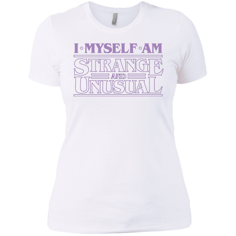 T-Shirts White / X-Small I Myself Am Strange And Unusual Women's Premium T-Shirt