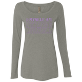T-Shirts Venetian Grey / Small I Myself Am Strange And Unusual Women's Triblend Long Sleeve Shirt