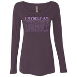 T-Shirts Vintage Purple / Small I Myself Am Strange And Unusual Women's Triblend Long Sleeve Shirt