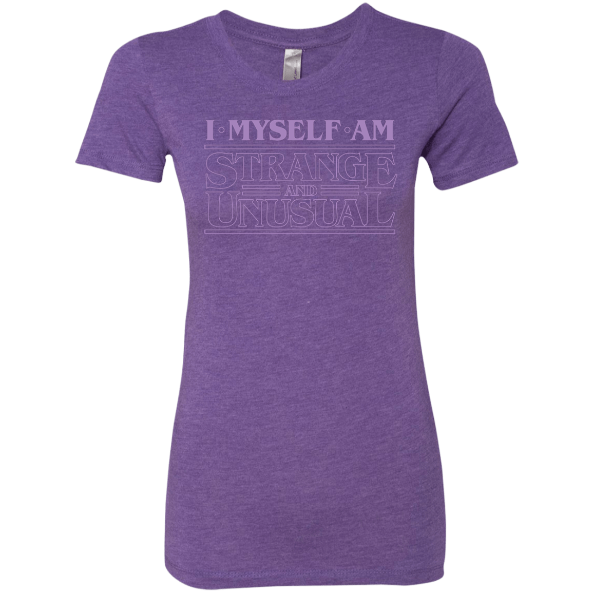 T-Shirts Purple Rush / Small I Myself Am Strange And Unusual Women's Triblend T-Shirt