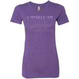 T-Shirts Purple Rush / Small I Myself Am Strange And Unusual Women's Triblend T-Shirt