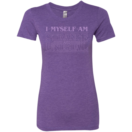 T-Shirts Purple Rush / Small I Myself Am Strange And Unusual Women's Triblend T-Shirt