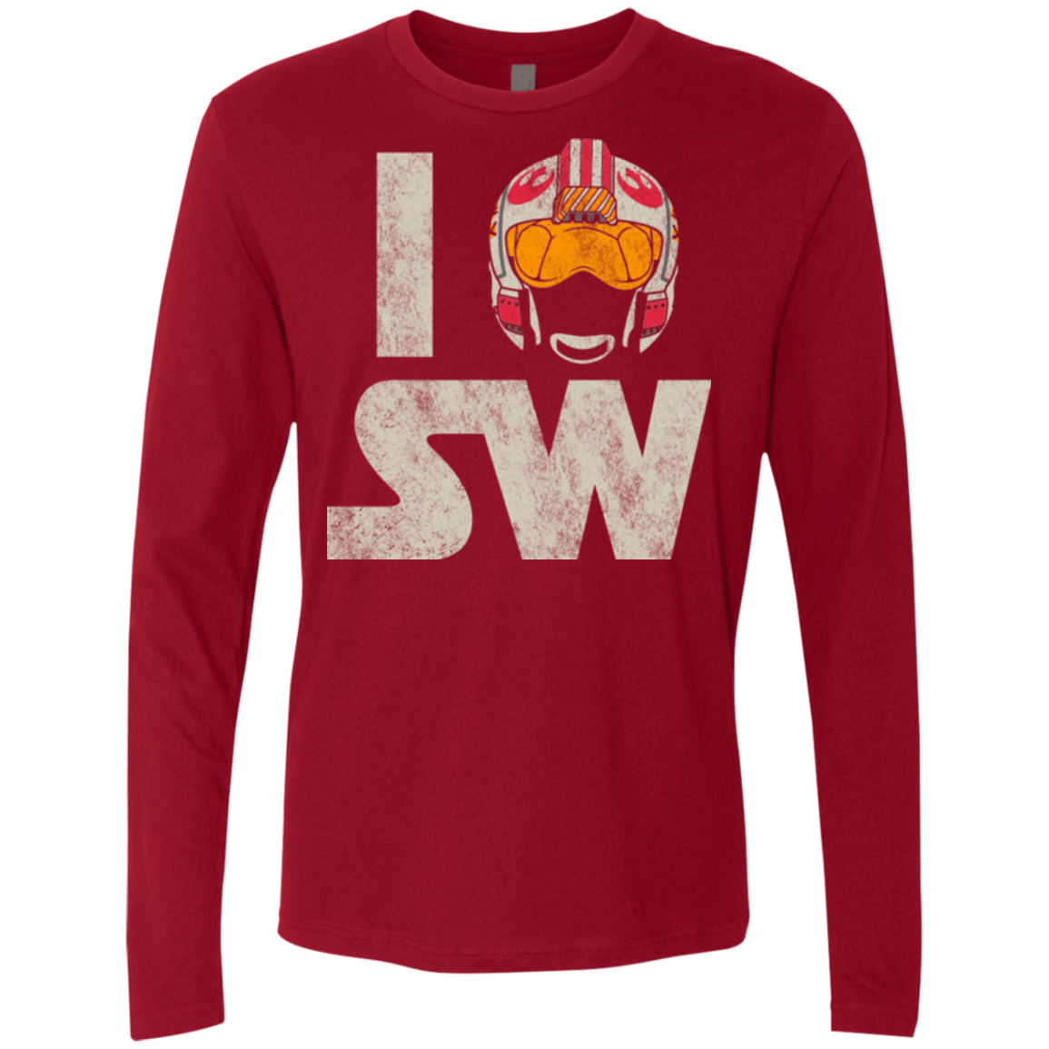 T-Shirts Cardinal / Small I Pilot SW Men's Premium Long Sleeve