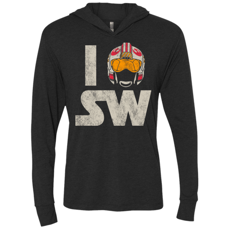 T-Shirts Vintage Black / X-Small I Pilot SW Triblend Long Sleeve Hoodie Tee