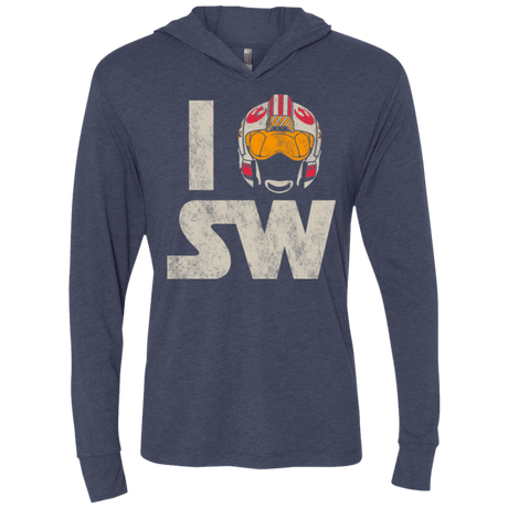 T-Shirts Vintage Navy / X-Small I Pilot SW Triblend Long Sleeve Hoodie Tee