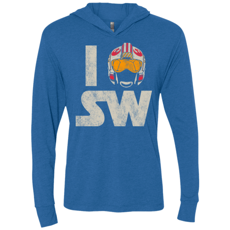 T-Shirts Vintage Royal / X-Small I Pilot SW Triblend Long Sleeve Hoodie Tee