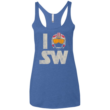 T-Shirts Vintage Royal / X-Small I Pilot SW Women's Triblend Racerback Tank