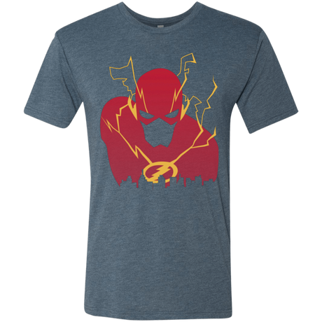 T-Shirts Indigo / Small I Protect this City TF Men's Triblend T-Shirt