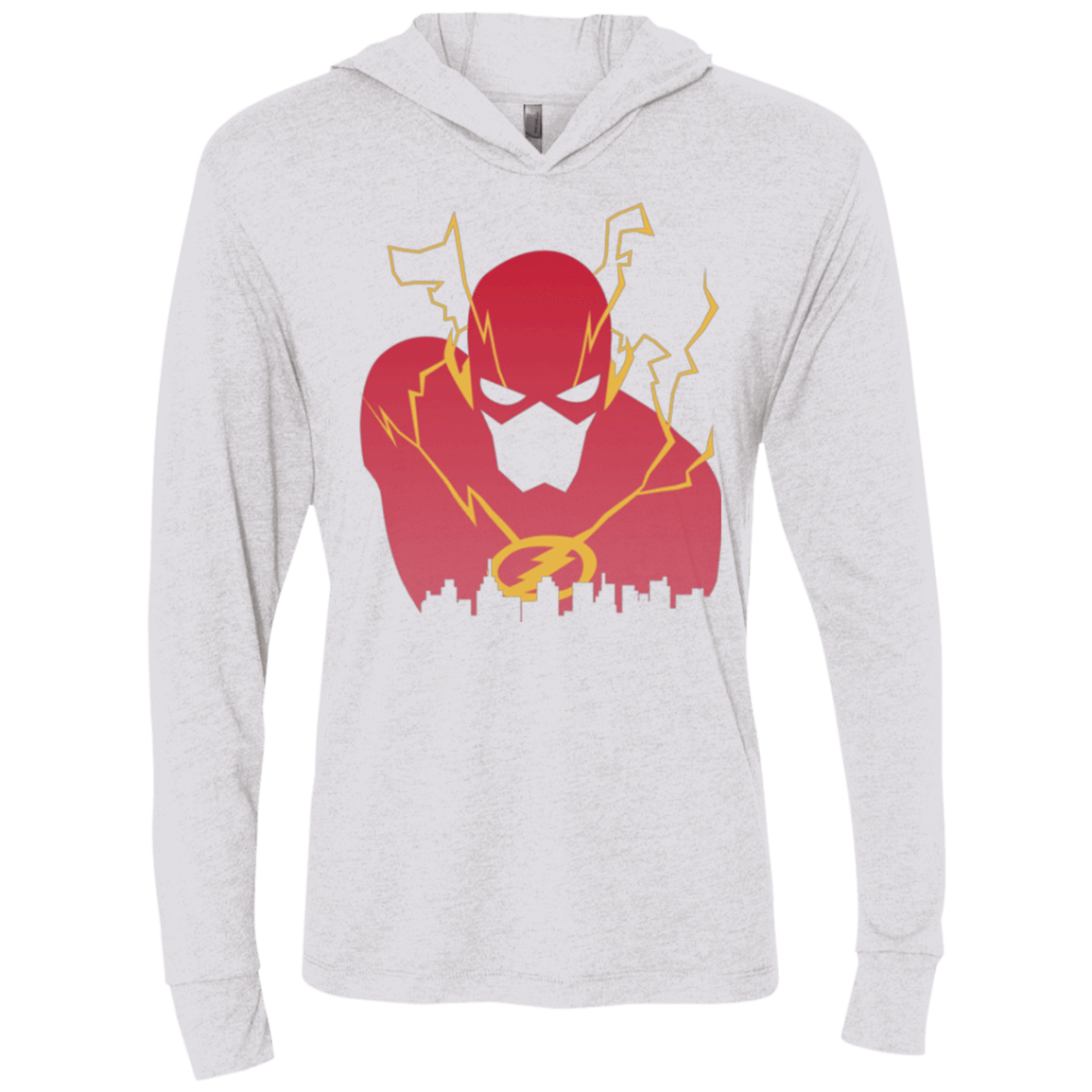 T-Shirts Heather White / X-Small I Protect this City TF Triblend Long Sleeve Hoodie Tee