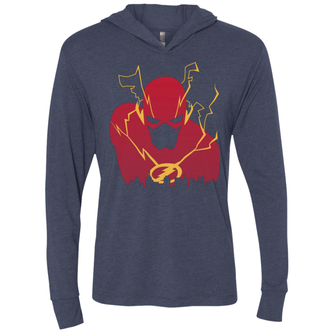 T-Shirts Vintage Navy / X-Small I Protect this City TF Triblend Long Sleeve Hoodie Tee