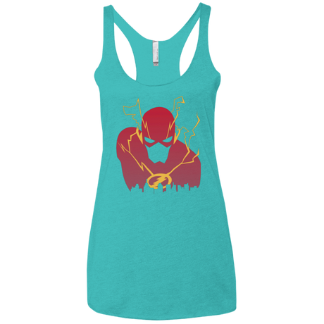 T-Shirts Tahiti Blue / X-Small I Protect this City TF Women's Triblend Racerback Tank