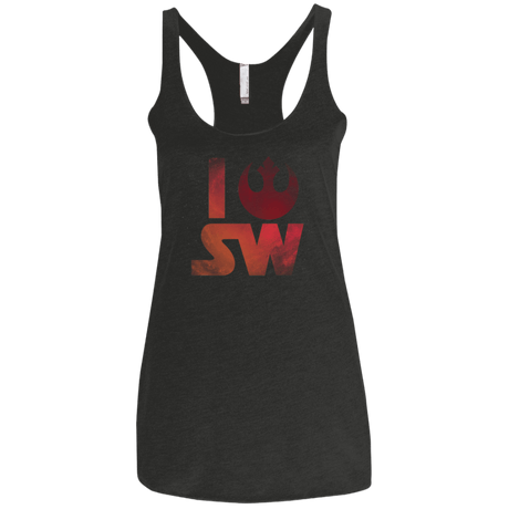 T-Shirts Vintage Black / X-Small I Rebel SW Women's Triblend Racerback Tank