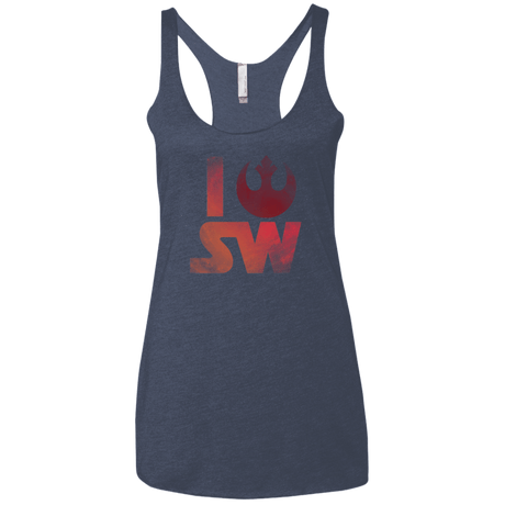 T-Shirts Vintage Navy / X-Small I Rebel SW Women's Triblend Racerback Tank